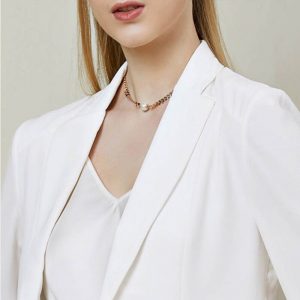 Fishbone Chain & Pearl Necklace