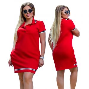 Plus Size Polo Mini Dress