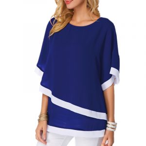 Chiffon Irregular Pattern Blouse