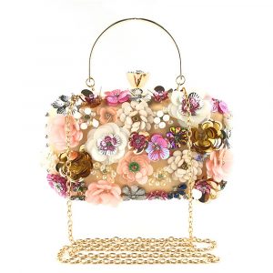 Luxury Flower Decoration Designer Evening Bag