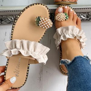 Pineapple Ruffles Slippers