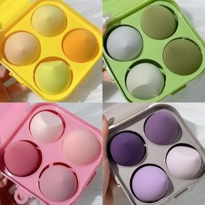 4Pcs Water Drop Beauty Makeup Sponge Pack