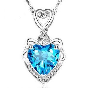 925 sterling silver Heart Necklace jewelry