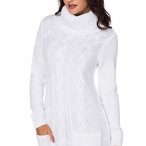 Knit Cowl Neck Long Sleeve Pullover