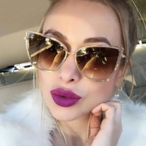 Cat Eye Mirror Sunglasses
