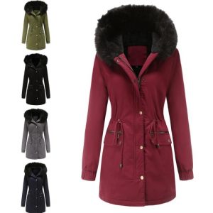 Mid-length Hooded Winter Jacket