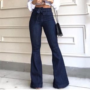 High Waist Flare Bell Bottom Jeans