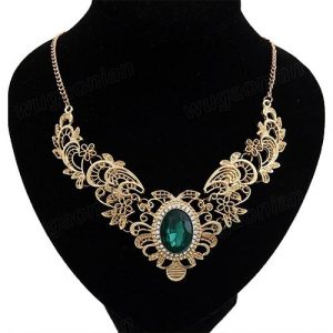 Arabian Style Luxury Rhinestone Statement Necklace