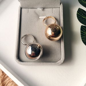 Stylish Large Metal Ball Ring