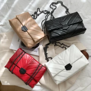 Fashion Black Chain Shoulder Bag