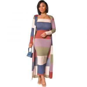 Multi Colors Two Piece Set