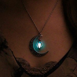 Luminous Glow In The Dark Moon Necklace