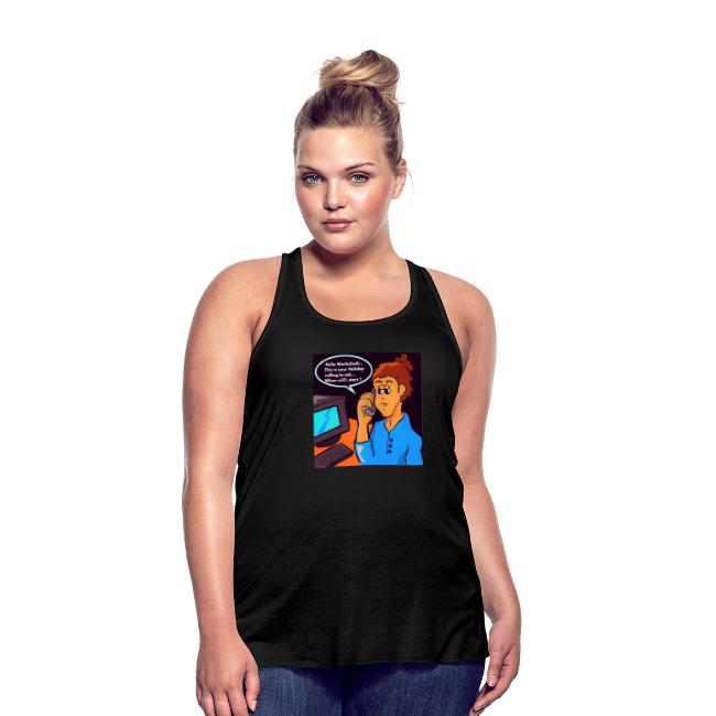 Workaholic Flowy Tank Top - Image 3
