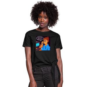 Workaholic Knotted T-Shirt