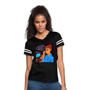 Workaholic V-Neck Football Tee