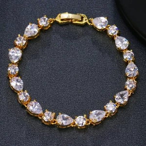 Luxury Crystal Love Link Bracelets