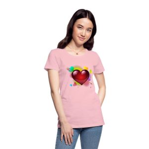 Colorful Hearts Arrow Unisex Design Tshirt