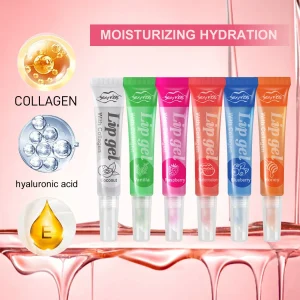 6PCS/box Collagen Lip Plumping Long Lasting Hydration and Gloss